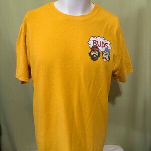 Cheech & Chong BUDS Men's Yellow T Shirt Size Large